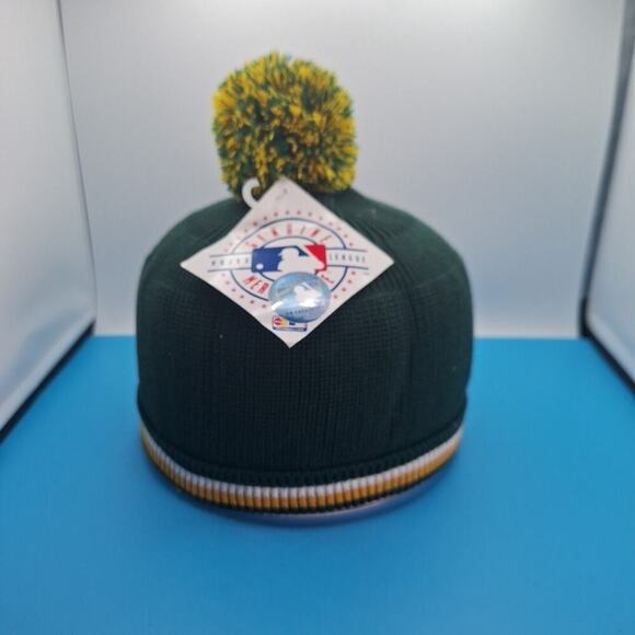 OAKLAND ATHLETICS A'S BEANIE SKULL GREEN MLB 100% Cotton Drew Pearson - Picture 5 of 6